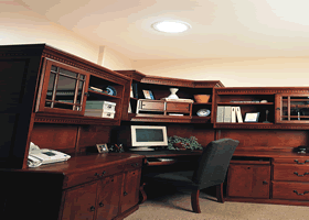 Solatube installed over a workstation