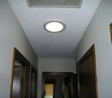 Solatube lights this hallway
