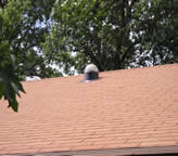 View of Solatube from the roof