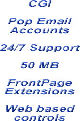 Basic hosting Features